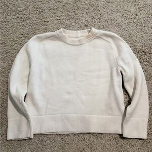 Abercrombie Madeline Crew White Sweater